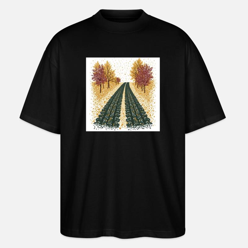 Traces de pneus à pois - T-shirt bio Blaster 2.0 coupe oversize Stanley/Stella Unisexe - noir