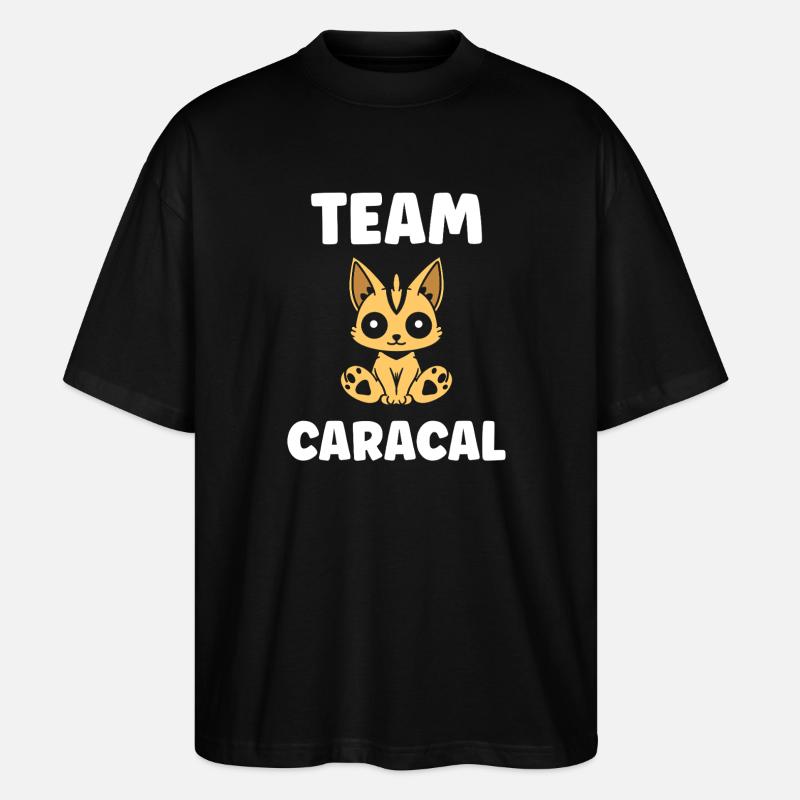 Équipe Caracal Mascot Tee - T-shirt bio Blaster 2.0 coupe oversize Stanley/Stella Unisexe - noir