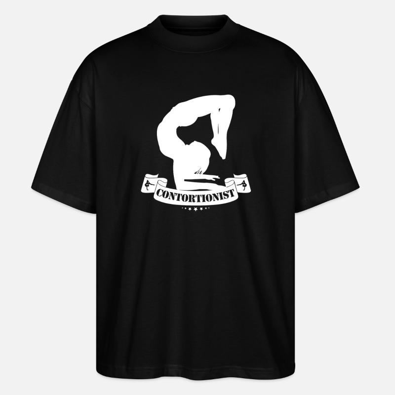 Citation pour un contorsionniste - T-shirt bio Blaster 2.0 coupe oversize Stanley/Stella Unisexe - noir