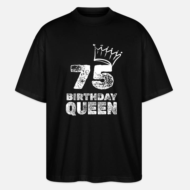 Alter 75 - Stanley/Stella Oversized Unisex Bio T-Shirt Blaster 2.0 - Schwarz