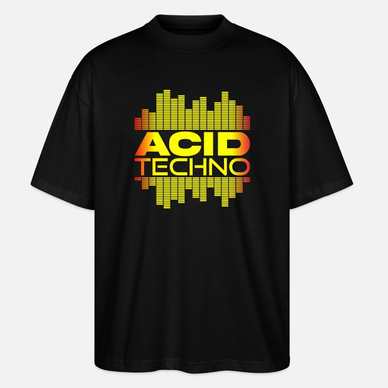 Acid Techno Pulse - Stanley/Stella Oversized Unisex Organic T-shirt Blaster 2.0 - black
