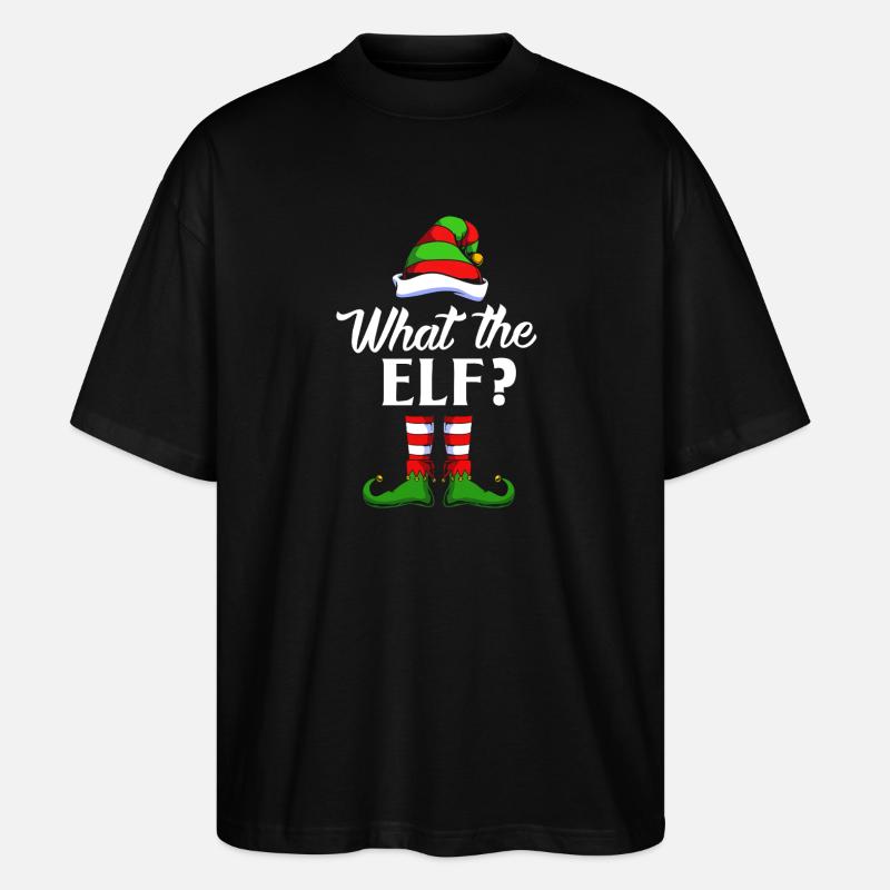 Elfe Elf Cadeau de Noël - T-shirt bio Blaster 2.0 coupe oversize Stanley/Stella Unisexe - noir
