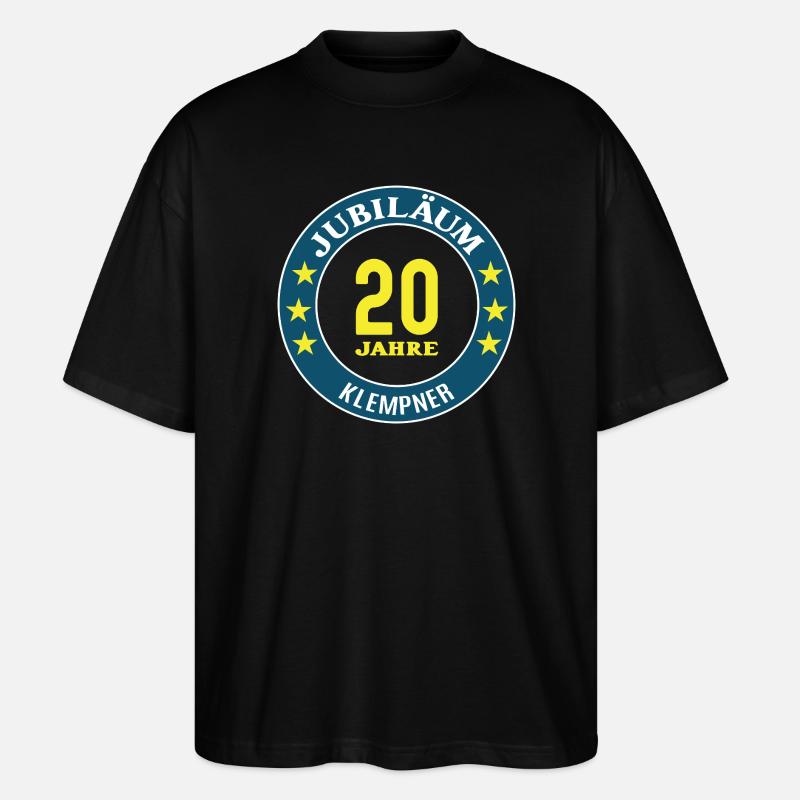 Plombier 20 ans 20e anniversaire - T-shirt bio Blaster 2.0 coupe oversize Stanley/Stella Unisexe - noir