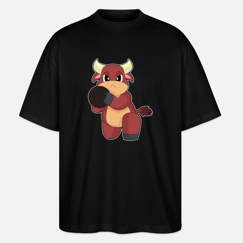 Bull Bowling Bowling Ball - Stanley/Stella Oversized Unisex Organic T-shirt Blaster 2.0 - black