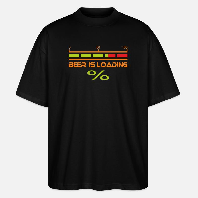 Beer_is_loading - Stanley/Stella Oversized Unisex Bio T-Shirt Blaster 2.0 - Schwarz