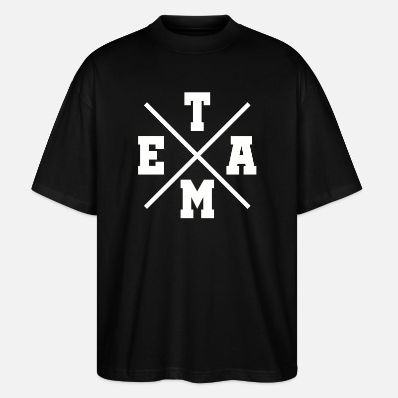 Équipe - T-shirt bio Blaster 2.0 coupe oversize Stanley/Stella Unisexe - noir