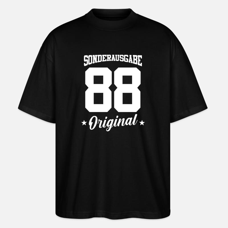 88 Anniversaire - T-shirt bio Blaster 2.0 coupe oversize Stanley/Stella Unisexe - noir