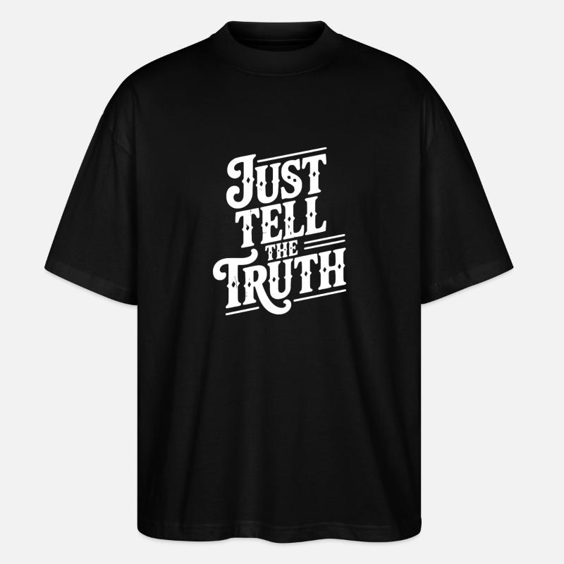 Dites simplement la vérité - T-shirt bio Blaster 2.0 coupe oversize Stanley/Stella Unisexe - noir