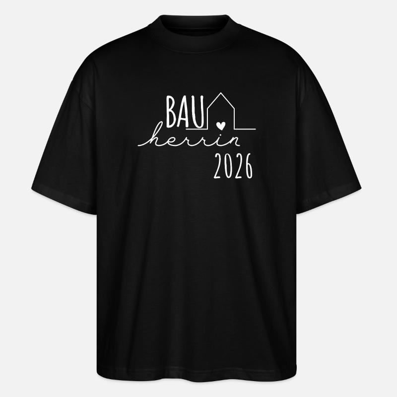 Constructeur 2026 - Builders Partnerlook Hausbau - T-shirt bio Blaster 2.0 coupe oversize Stanley/Stella Unisexe - noir