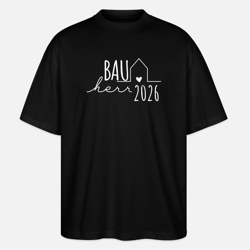Builder 2026 - Builders Partnerlook Hausbau - Stanley/Stella Oversized Unisex Organic T-shirt Blaster 2.0 - black