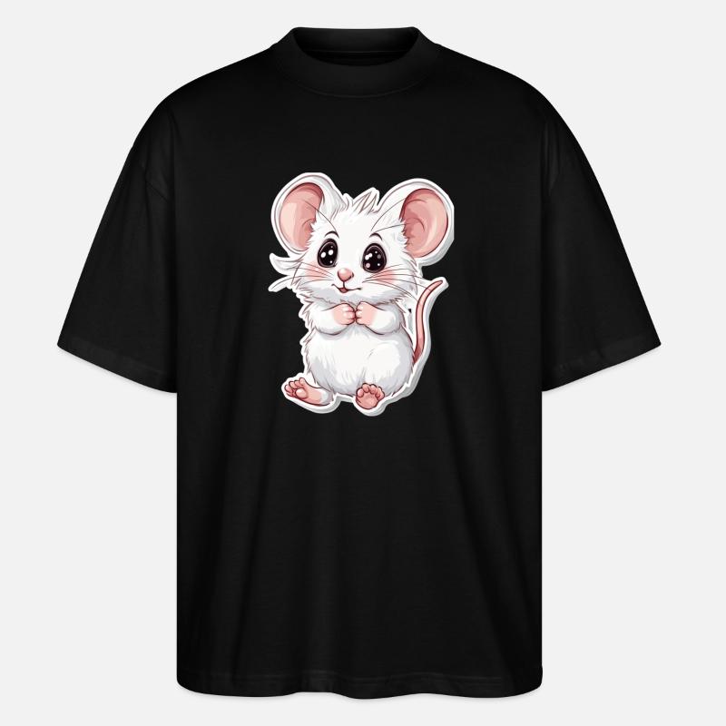 Maus - Stanley/Stella Oversized Unisex Bio T-Shirt Blaster 2.0 - Schwarz