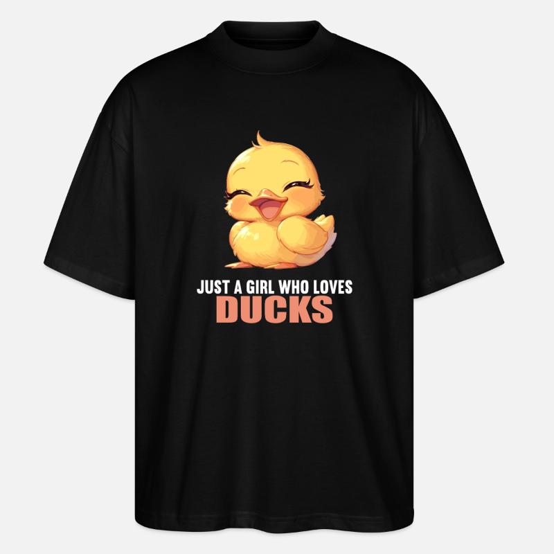 Ducks Duck - Stanley/Stella Oversized Unisex Organic T-shirt Blaster 2.0 - black