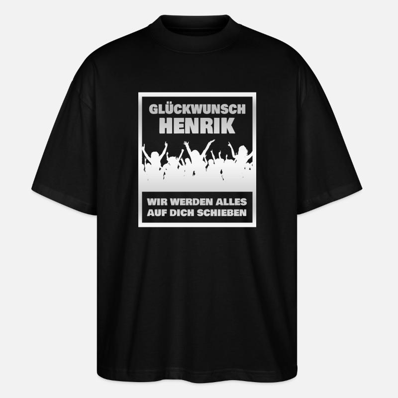 Henrik - Stanley/Stella Oversized Unisex Bio T-Shirt Blaster 2.0 - Schwarz