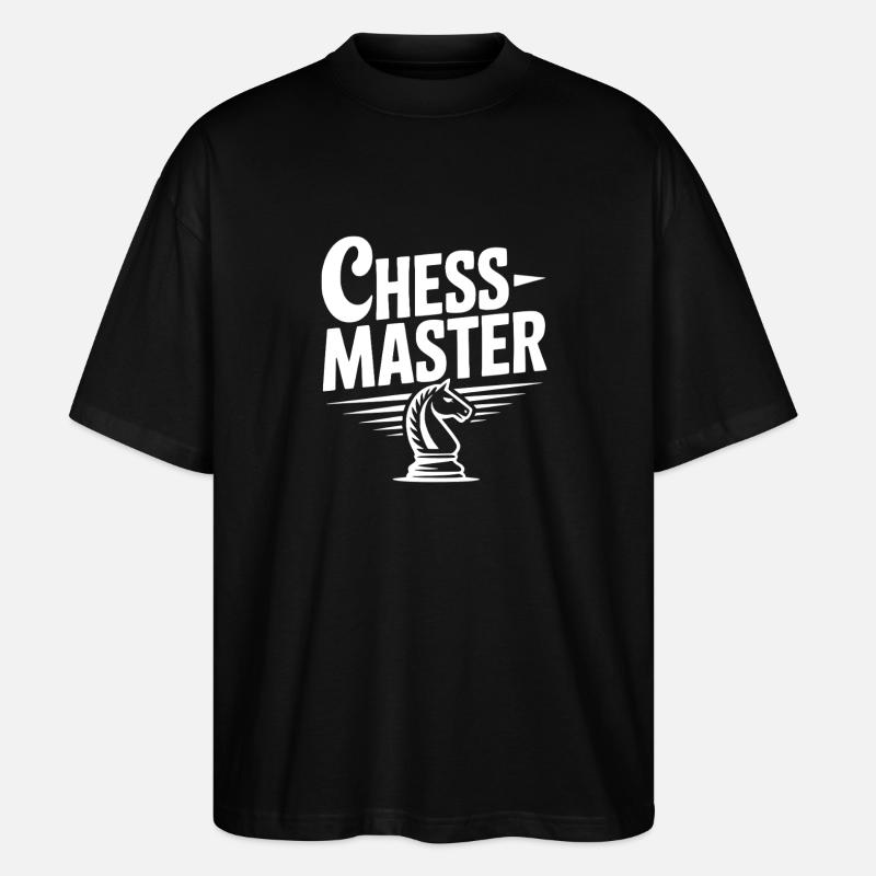 Maître d’échecs Chevalier - T-shirt bio Blaster 2.0 coupe oversize Stanley/Stella Unisexe - noir