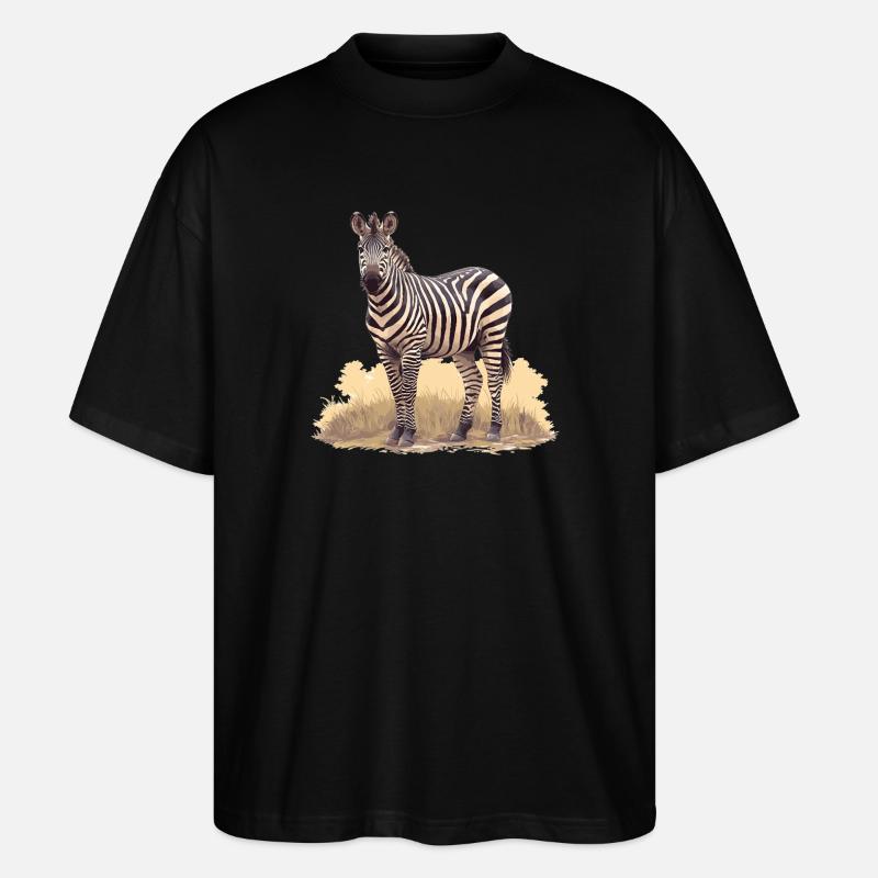 Zebras Zebra - Stanley/Stella Oversized Unisex Organic T-shirt Blaster 2.0 - black