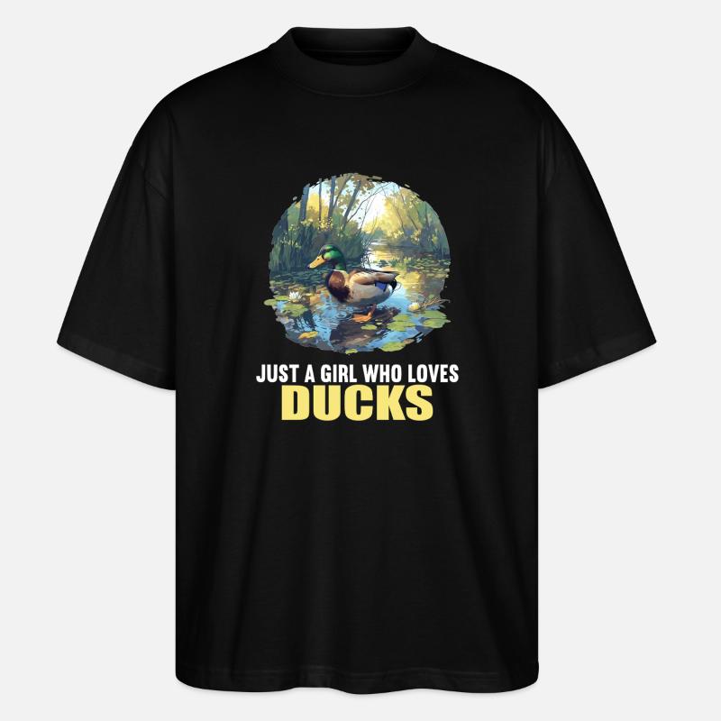 Ducks Duck - Stanley/Stella Oversized Unisex Organic T-shirt Blaster 2.0 - black