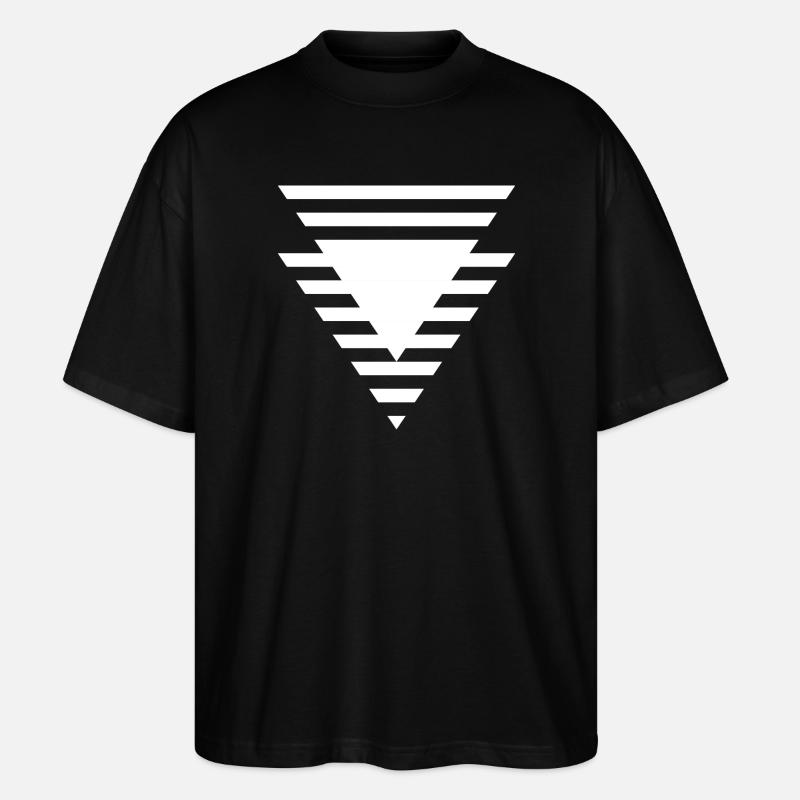 Stepped Triangular Prism - Stanley/Stella Oversized Unisex Organic T-shirt Blaster 2.0 - black