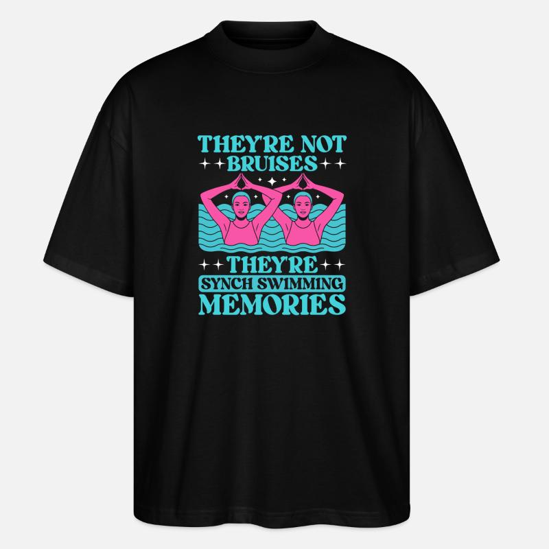 Synchronschwimmen Kunstschwimmen Wassersport - Stanley/Stella Oversized Unisex Bio T-Shirt Blaster 2.0 - Schwarz