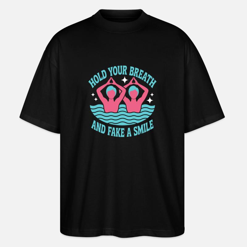 Synchronschwimmen Kunstschwimmen Wassersport - Stanley/Stella Oversized Unisex Bio T-Shirt Blaster 2.0 - Schwarz