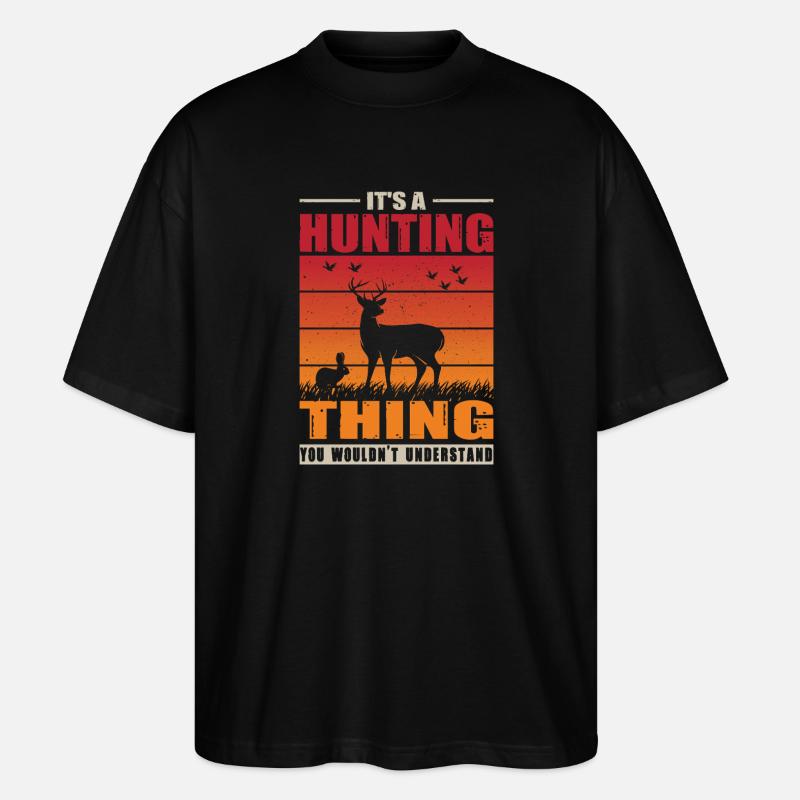 Hunter Gift Hunting Hunting Hunter Exam - Stanley/Stella Oversized Unisex Organic T-shirt Blaster 2.0 - black