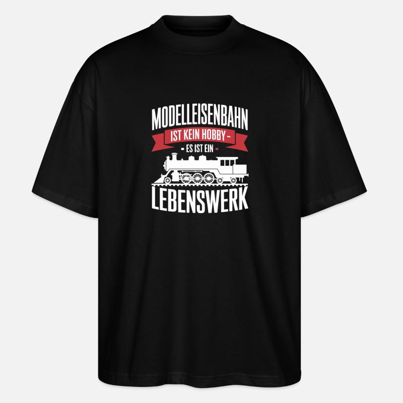 Modellbahn Lebenswerk Banner - Stanley/Stella Oversized Unisex Bio T-Shirt Blaster 2.0 - Schwarz