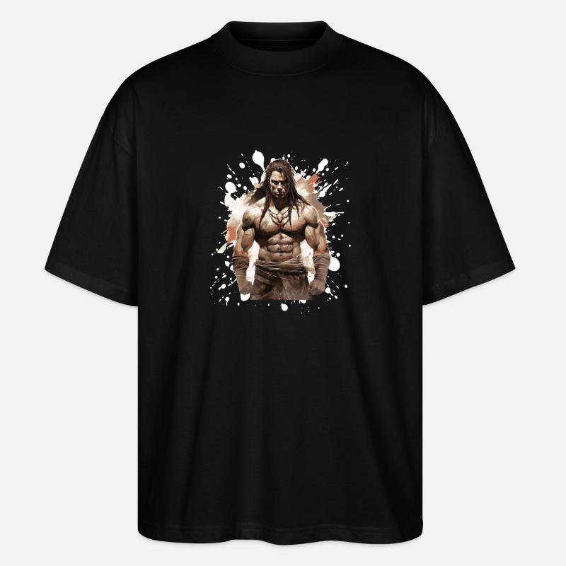 Chef de Musculation Muscles Indien - T-shirt bio Blaster 2.0 coupe oversize Stanley/Stella Unisexe - noir