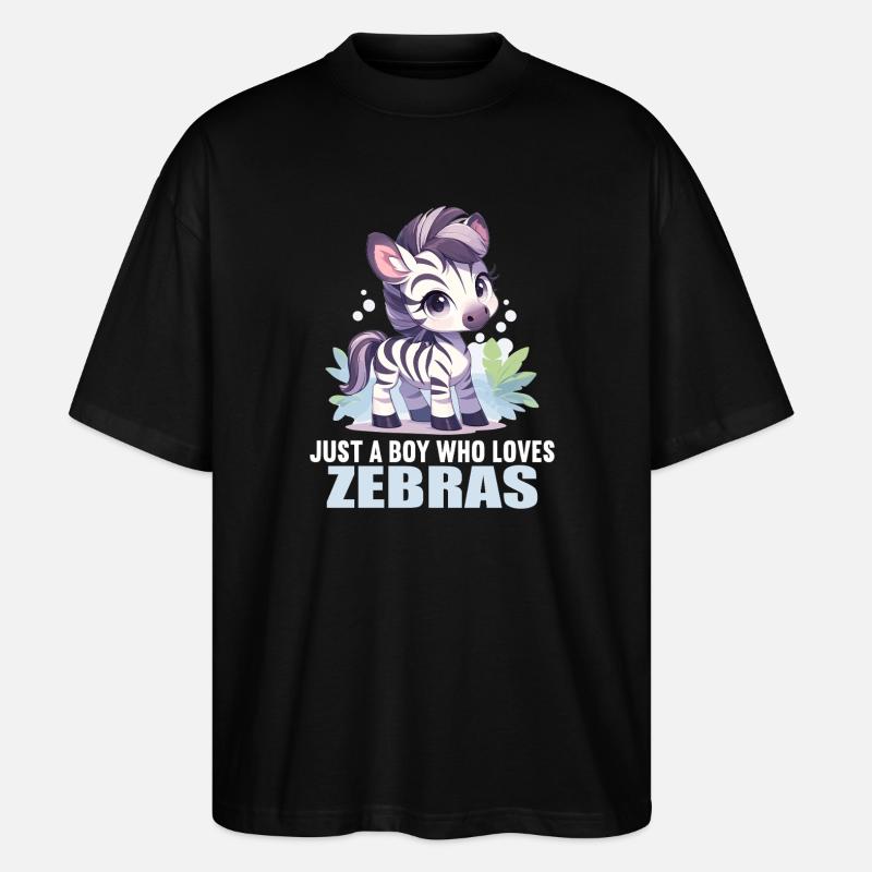 Zebras Zebra - Stanley/Stella Oversized Unisex Organic T-shirt Blaster 2.0 - black