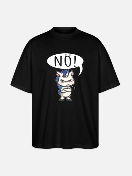 Ei helppoa Ei Yksisarvinen Tytöt Naiset Teinit - Stanley/Stella Blaster 2.0 Unisex Oversized Luomu T-paita - musta