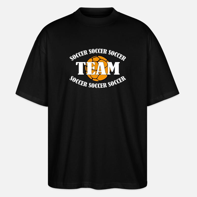SOCCER TEAM - Stanley/Stella Oversized Unisex Bio T-Shirt Blaster 2.0 - Schwarz