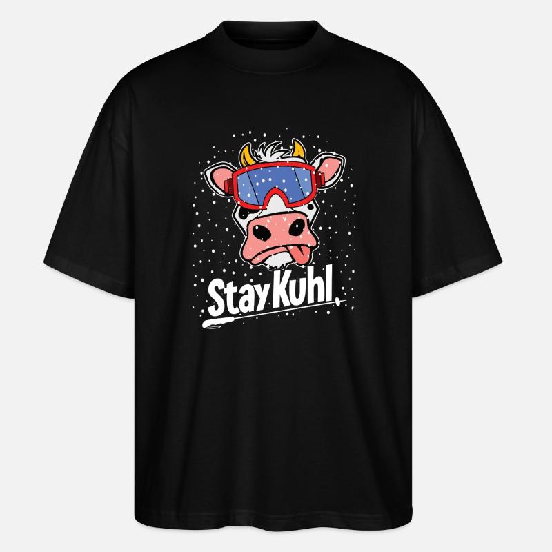 Stay_Kuhl_big - Stanley/Stella Oversized Unisex Bio T-Shirt Blaster 2.0 - Schwarz