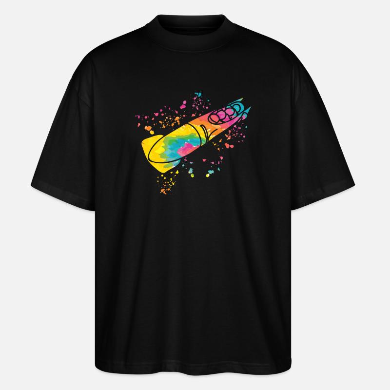 Bobsleigh Bobsleigh Bobsleigh à quatre - T-shirt bio Blaster 2.0 coupe oversize Stanley/Stella Unisexe - noir