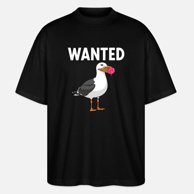 Gesucht Möwe Eiscreme Abenteuer - Stanley/Stella Oversized Unisex Organic T-shirt Blaster 2.0 - black