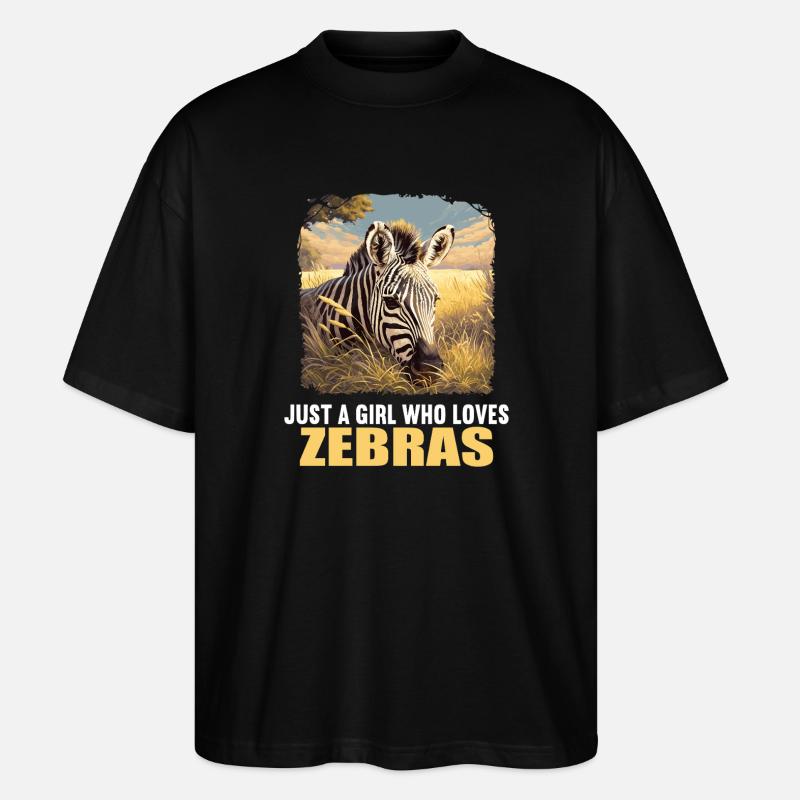 Zebras Zebra - Stanley/Stella Oversized Unisex Organic T-shirt Blaster 2.0 - black