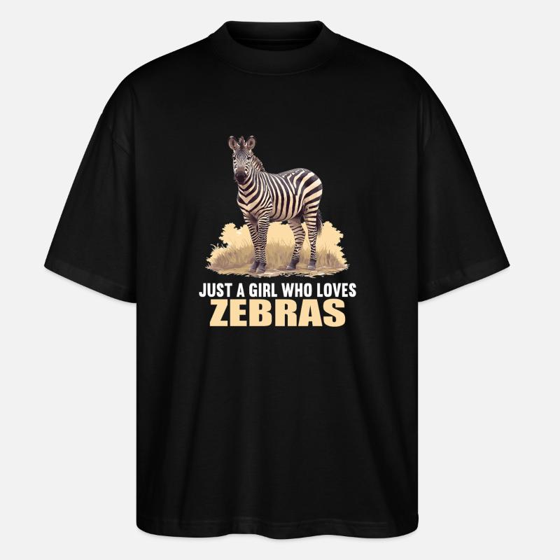 Zebras Zebra - Stanley/Stella Oversized Unisex Bio T-Shirt Blaster 2.0 - Schwarz