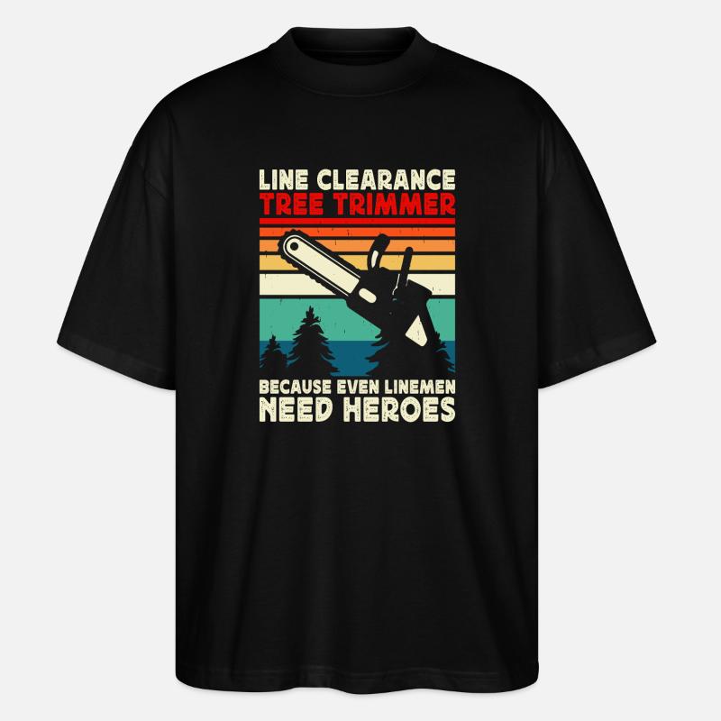 Lustiges Holzarbeiter Waldarbeiter Geschenk - Stanley/Stella Oversized Unisex Bio T-Shirt Blaster 2.0 - Schwarz