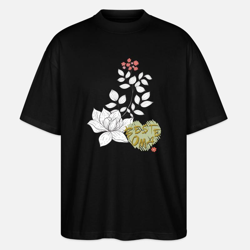 Beste Oma  - Stanley/Stella Oversized Unisex Bio T-Shirt Blaster 2.0 - Schwarz