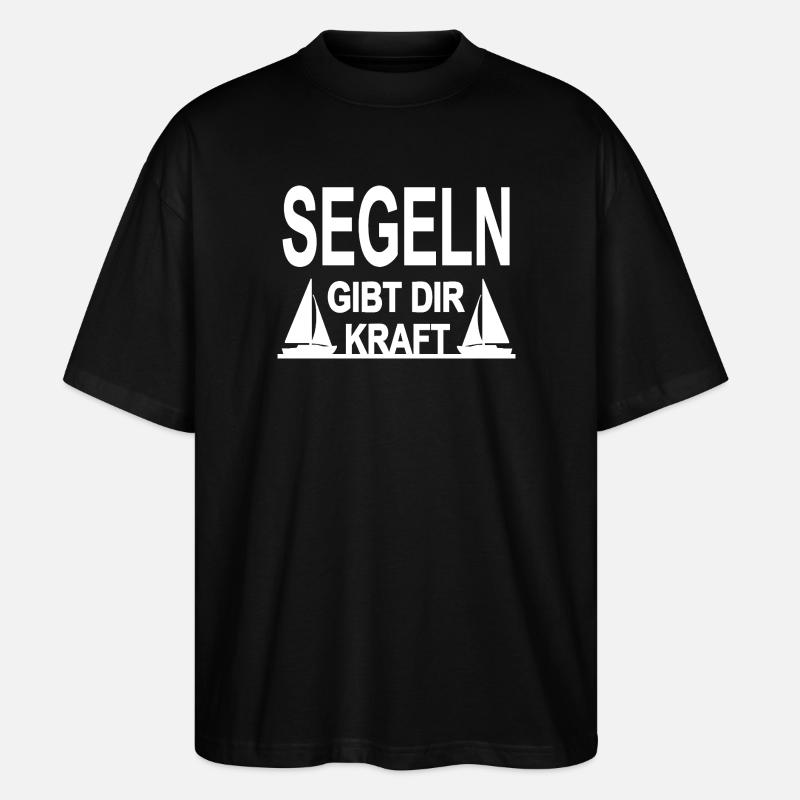 Segeln - Stanley/Stella Oversized Unisex Bio T-Shirt Blaster 2.0 - Schwarz