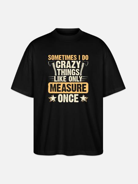 Baumpfleger Holzarbeiter Waldarbeiter Geschenk - Stanley/Stella Oversized Unisex Bio T-Shirt Blaster 2.0 - Schwarz