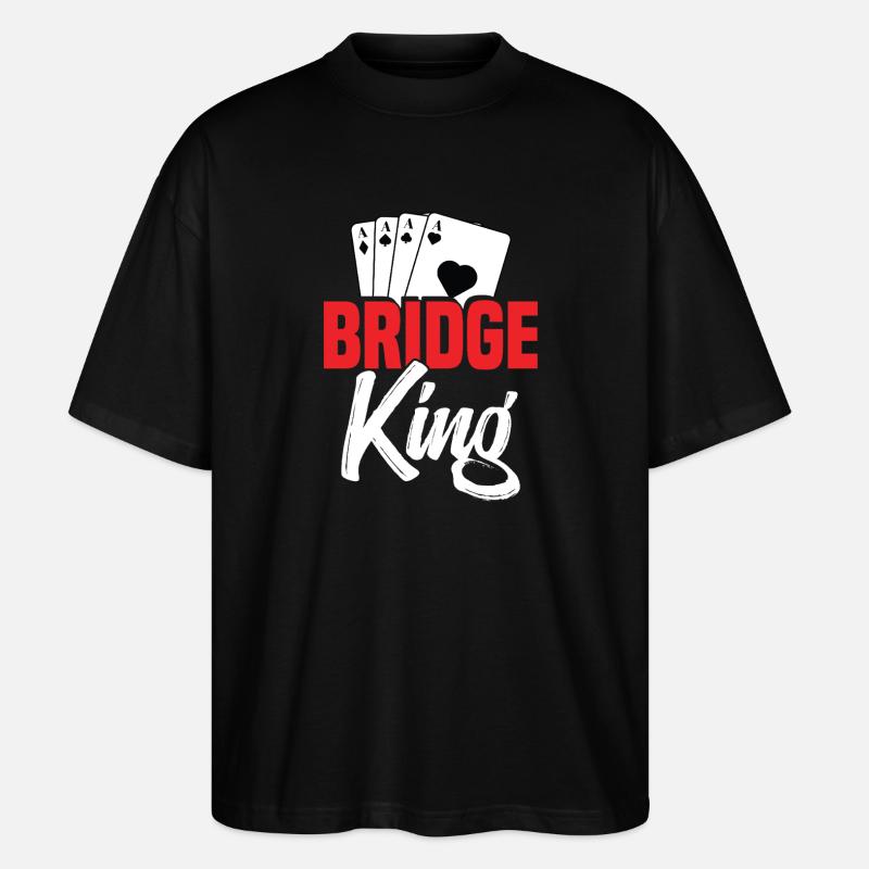 Brückenkönig - Stanley/Stella Oversized Unisex Bio T-Shirt Blaster 2.0 - Schwarz