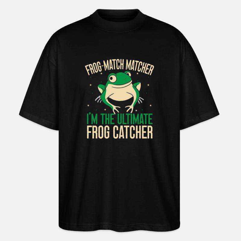 Attrape-grenouilles Grenouille Matcher Grenouille Matcher - T-shirt bio Blaster 2.0 coupe oversize Stanley/Stella Unisexe - noir