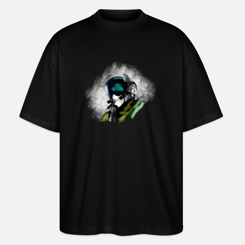 Jet Pilot - Stanley/Stella Oversized Unisex Bio T-Shirt Blaster 2.0 - Schwarz