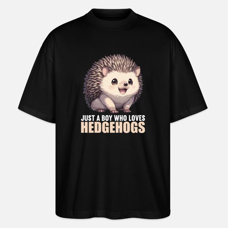 Hérisson - T-shirt bio Blaster 2.0 coupe oversize Stanley/Stella Unisexe - noir