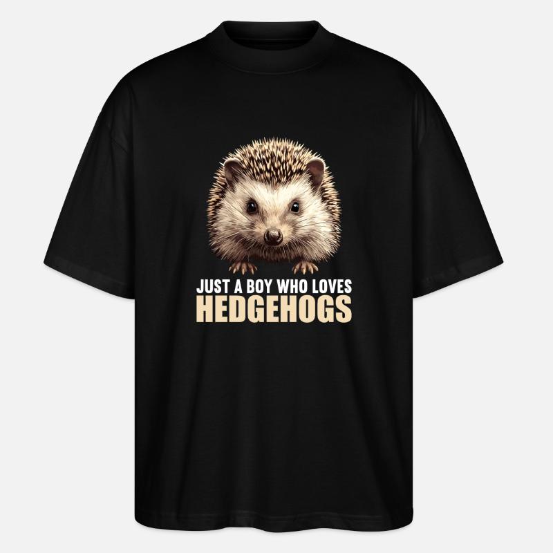 Igel - Stanley/Stella Oversized Unisex Bio T-Shirt Blaster 2.0 - Schwarz