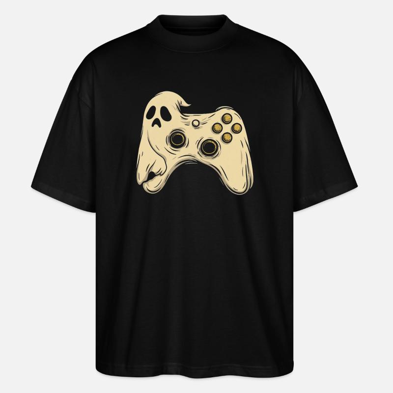 Ghost Pad Arcade Rétro - T-shirt bio Blaster 2.0 coupe oversize Stanley/Stella Unisexe - noir