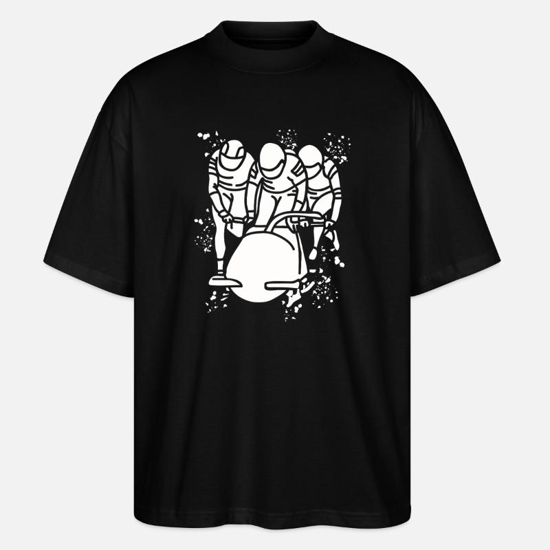 Bobsleigh Bobsleigh Bobsleigh à quatre - T-shirt bio Blaster 2.0 coupe oversize Stanley/Stella Unisexe - noir