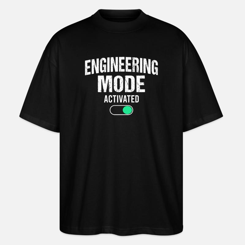 Mechanical Engineering Maschinenbauer Ingenieur - Stanley/Stella Oversized Unisex Bio T-Shirt Blaster 2.0 - Schwarz