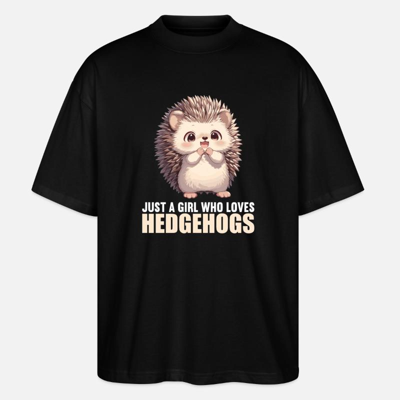 Igel - Stanley/Stella Oversized Unisex Bio T-Shirt Blaster 2.0 - Schwarz