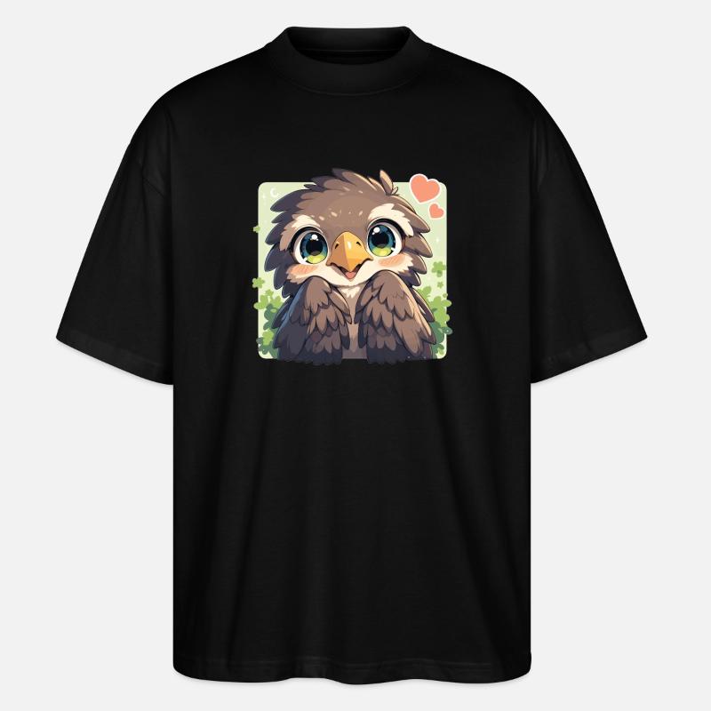 Adler - Stanley/Stella Oversized Unisex Bio T-Shirt Blaster 2.0 - Schwarz