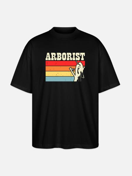 Baumpfleger Holzarbeiter Waldarbeiter Geschenk - Stanley/Stella Oversized Unisex Bio T-Shirt Blaster 2.0 - Schwarz