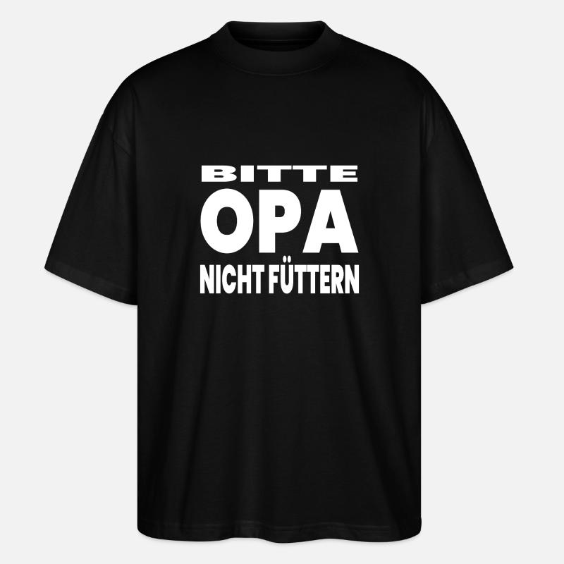 Opa - Stanley/Stella Oversized Unisex Bio T-Shirt Blaster 2.0 - Schwarz